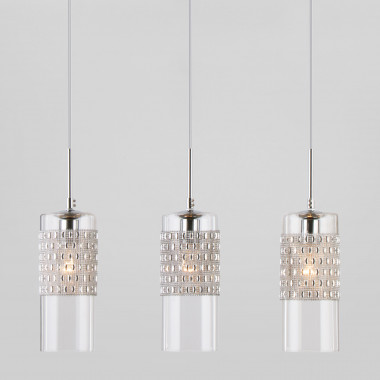 Подвесной светильник с плафонами 50148/3 хром — Multielectrika