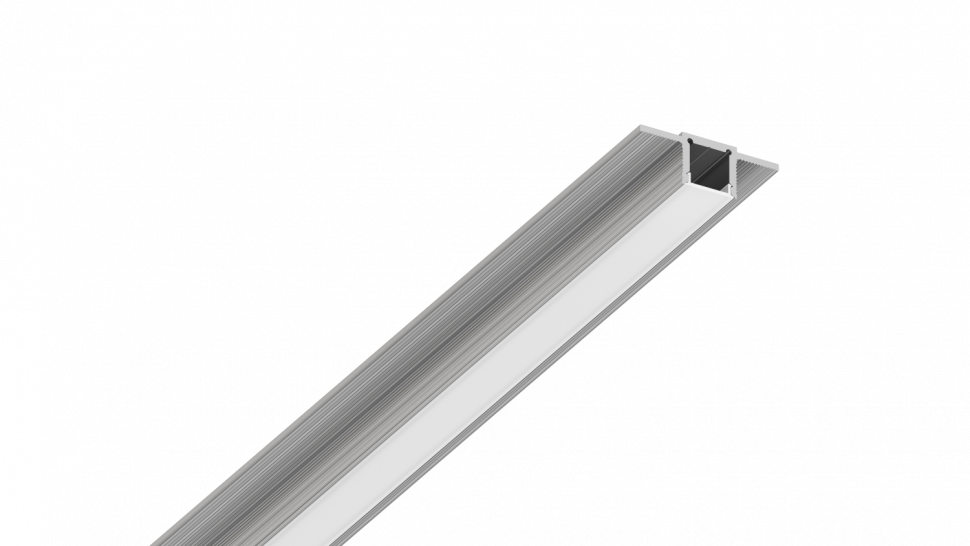 Алюминиевый профиль Design LED без видимой рамки LG16, 2500 мм, анодированный  фото 1 &mdash; Multielectrika