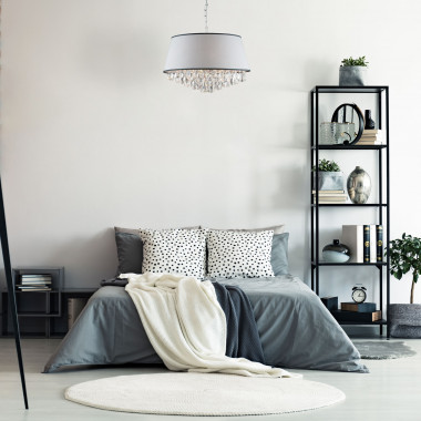 Подвесная люстра с хрусталем 10092/5 хром — Multielectrika