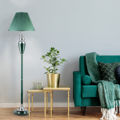 Торшер классический зеленый 009/1T GR &mdash; Multielectrika