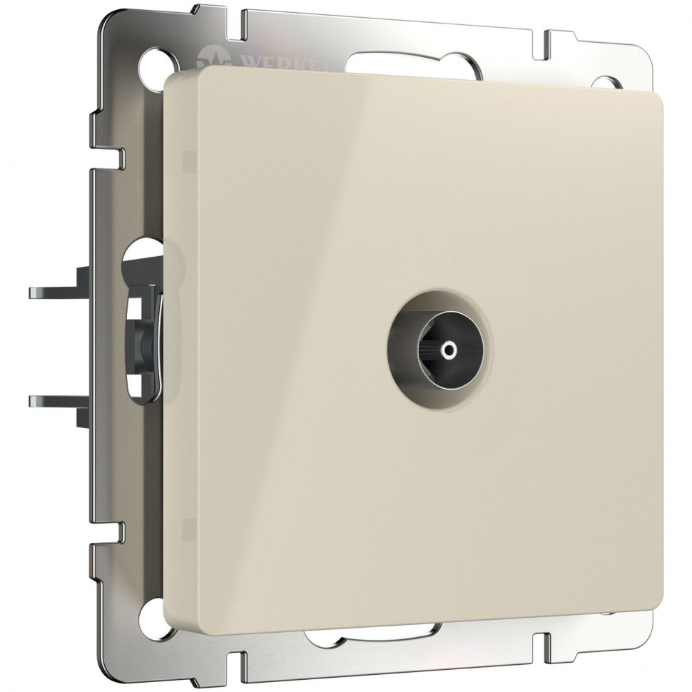 ТВ розетка проходная (слоновая кость) W1184003 фото 1 &mdash; Multielectrika