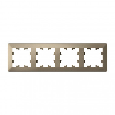 Рамка на 4 поста Systeme Electric AtlasDesign Air шампань — Multielectrika