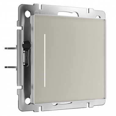 Сенсорный выключатель одноклавишный с подсветкой (дымчатый) W4512014 &mdash; Multielectrika