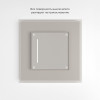 Сенсорный выключатель одноклавишный с подсветкой (дымчатый) W4512014 фото 4 &mdash; Multielectrika