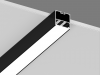 Подвесной алюминиевый профиль Design LED LS 5050, 2500 мм, черный 9005 муар (М) фото 6 — Multielectrika