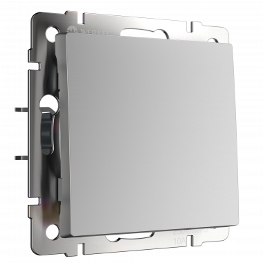 W1112006/ Выключатель одноклавишный проходной (серебряный) W1112006 — Multielectrika