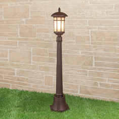 Lepus F кофейное золото уличный светильник на столбе IP44 GL 1016F &mdash; Multielectrika
