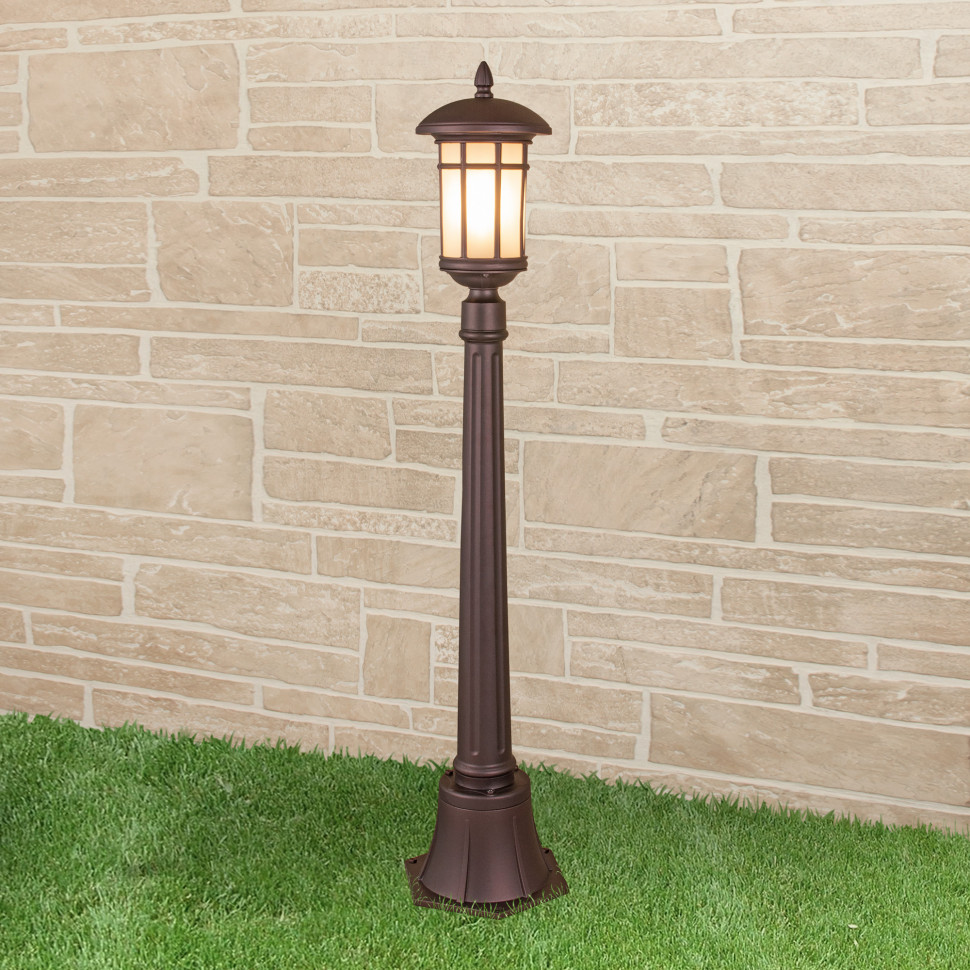 Lepus F кофейное золото уличный светильник на столбе IP44 GL 1016F фото 1 — Multielectrika