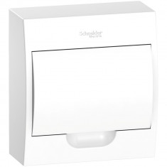  Корпус навесной Systeme Electric City9 Box с белой дверцей 1ряд/8мод &mdash; Multielectrika