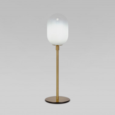 Настольный светильник со стеклянным плафоном 01161/1 латунь — Multielectrika