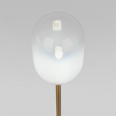 Настольный светильник со стеклянным плафоном 01161/1 латунь — Multielectrika