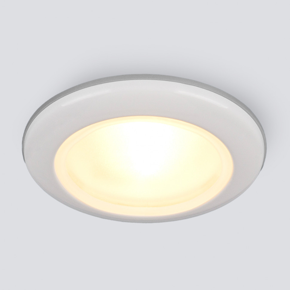 Влагозащищенный точечный светильник 1080 MR16 WH белый фото 1 — Multielectrika