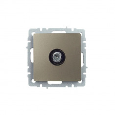 Розетка TV проходная IEK Brite РТВ10-0-БрШ шампань &mdash; Multielectrika