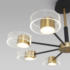 Потолочный светильник 90244/8 черный / золото &mdash; Multielectrika