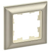 Рамка на 1 пост IEK Brite РУ-1-Бр бежевый/шампань фото 1 — Multielectrika