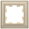 Рамка на 1 пост IEK Brite РУ-1-Бр бежевый/шампань фото 2 — Multielectrika