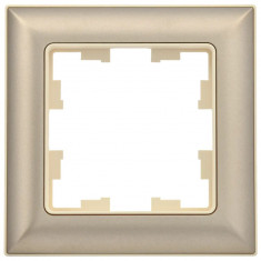 Рамка на 1 пост IEK Brite РУ-1-Бр бежевый/шампань &mdash; Multielectrika
