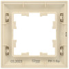 Рамка на 1 пост IEK Brite РУ-1-Бр бежевый/шампань фото 4 — Multielectrika