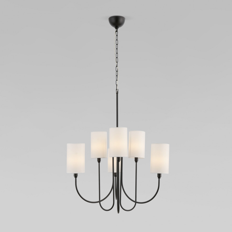Умная подвесная люстра 60164/6 черный фото 1 &mdash; Multielectrika