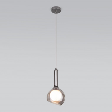 Подвесной светильник со стеклянным плафоном 50188/1 дымчатый — Multielectrika