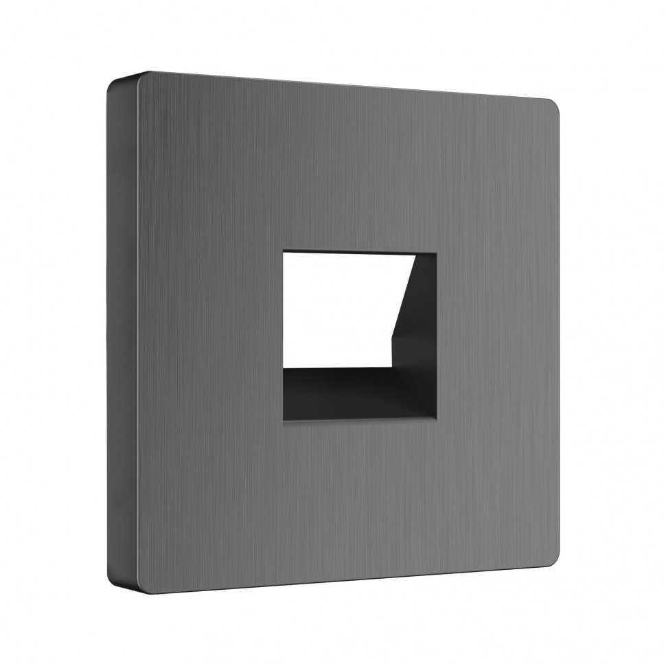 Накладка для телефонной розетки RJ-11 (графит рифленый) W1192004 фото 1 &mdash; Multielectrika