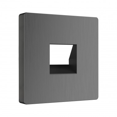 Накладка для телефонной розетки RJ-11 (графит рифленый) W1192004 &mdash; Multielectrika