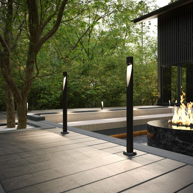 Светильник садово-парковый светодиодный Recess черный 35177/F черный — Multielectrika