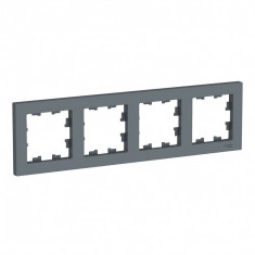 Рамка Schneider Electric Atlas Design на 4 поста, грифель &mdash; Multielectrika