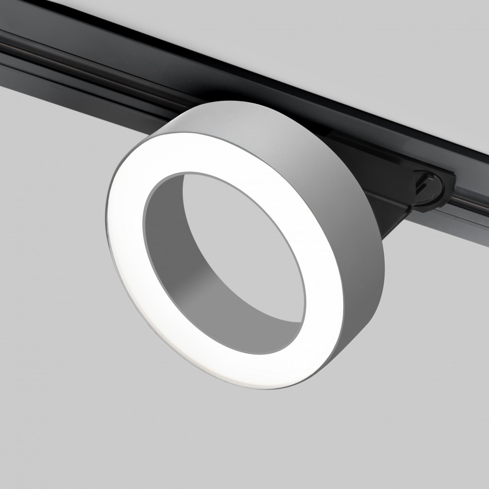 Трековый светодиодный светильник для однофазного шинопровода Spila черный 12W 4200K 85079/01 фото 1 — Multielectrika