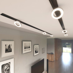 Трековый светодиодный светильник для однофазного шинопровода Spila черный 12W 4200K 85079/01 &mdash; Multielectrika