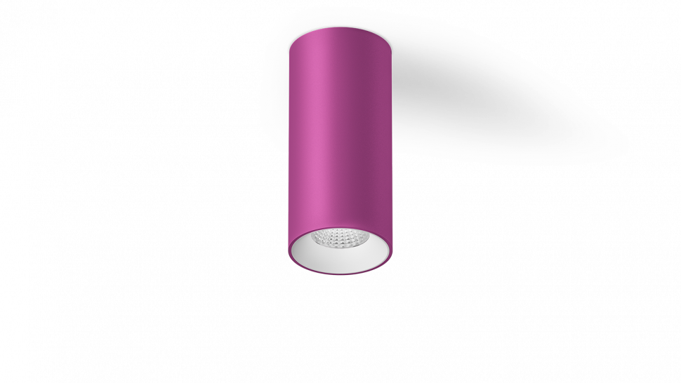 VL-BASE-PIN-WW База светильника VILLY, накладной 3000К Теплый белый, 15Вт, Розовый фото 1 — Multielectrika