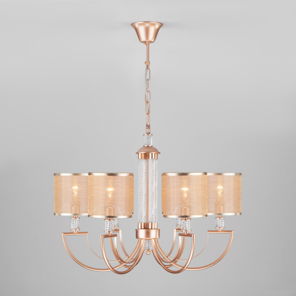 Подвесная люстра с абажурами 60099/6 перламутровое золото фото 1 — Multielectrika
