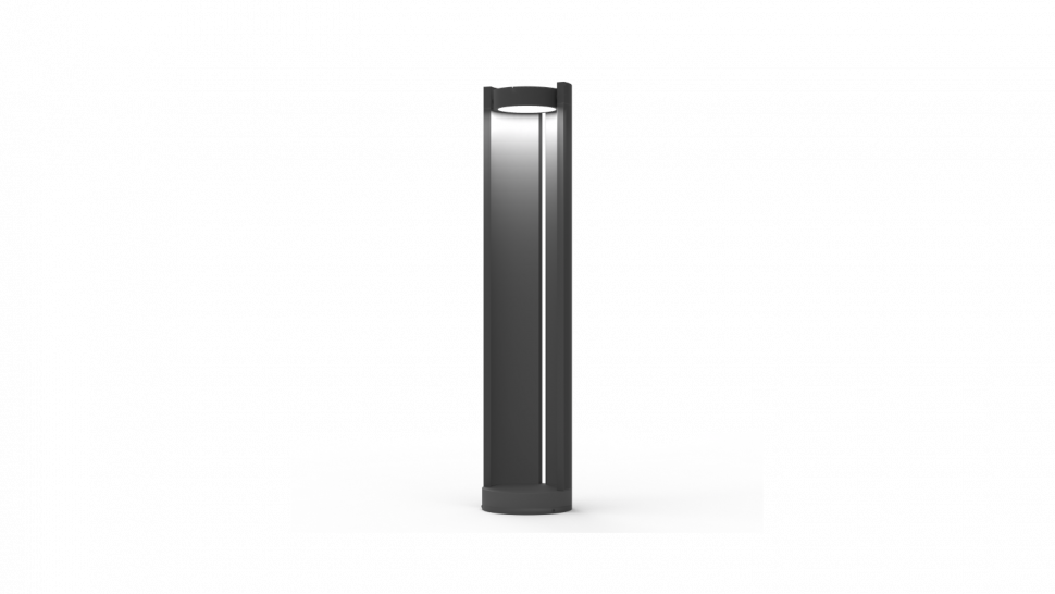 FL-1262-800-15-GR-WW, светильник напольный уличный, IP65, темно-серый, 15Вт, 3000К фото 1 &mdash; Multielectrika