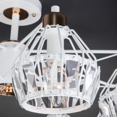 Люстра с хрустальным декором 70075/8 белый &mdash; Multielectrika
