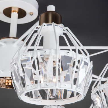 Люстра с хрустальным декором 70075/8 белый — Multielectrika