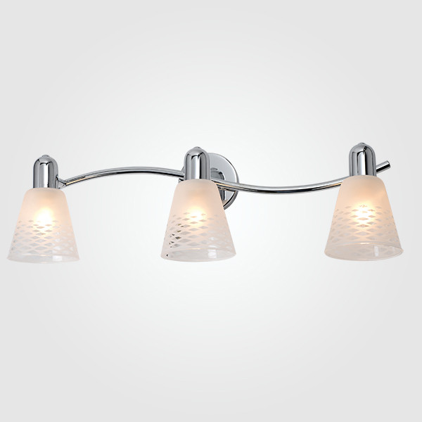 Настенный светильник со стеклянными плафонами 20053/3 хром фото 1 &mdash; Multielectrika