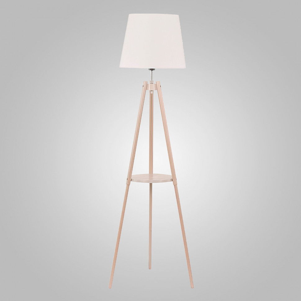 Торшер на треноге светлое дерево 1090 lozano фото 1 — Multielectrika