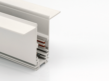 SY-LINK-20T2-2.5-WH, шинопровод встраиваемый глубокий под шпаклевку, 48В, белый, 2,5м — Multielectrika