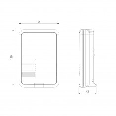Звонок беспроводной 36M IP44 V2 DBQ02M  WL 36M IP44 &mdash; Multielectrika