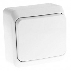 Выключатель одноклавишный 10АХ белый Schneider Electric Этюд BA10-001B &mdash; Multielectrika