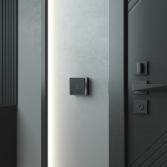 Выключатель одноклавишный с подсветкой Gallant черный/хром W5010135 &mdash; Multielectrika