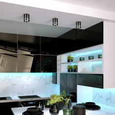 Накладной потолочный светодиодный светильник DLR021 9W 4200K Черный жемчуг &mdash; Multielectrika