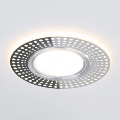 Встраиваемый точечный светильник со светодиодной подсветкой 2231 MR16 CH хром &mdash; Multielectrika