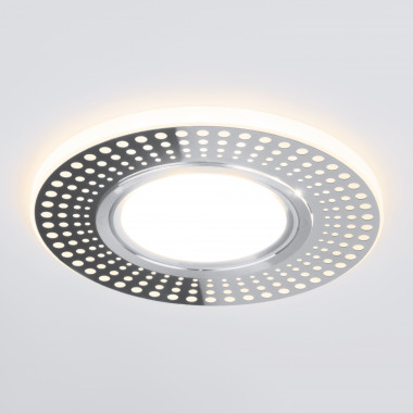 Встраиваемый точечный светильник со светодиодной подсветкой 2231 MR16 CH хром — Multielectrika