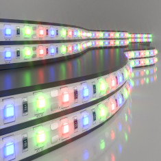 Светодиодная лента 12 В 14,4 Вт/м 60 Led/м 5050 IP65, RGB, 5 м Лента светодиодная 12V 14,4W 60Led 5050 IP65 RGB, 5м &mdash; Multielectrika