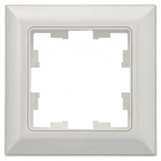Рамка на 1 пост IEK Brite РУ-1-Бр белый/белый &mdash; Multielectrika