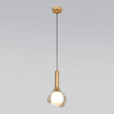 Подвесной светильник со стеклянным плафоном 50188/1 янтарный — Multielectrika