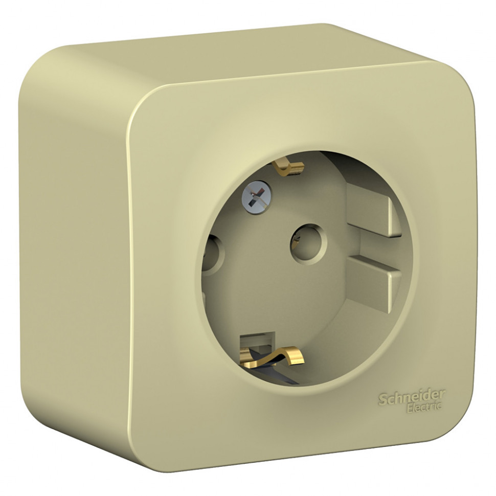 Розетка силовая Systeme Electric Blanca бежевая 16А фото 1 — Multielectrika