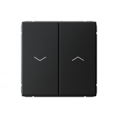 Выключатель для жалюзи Systeme Electric ArtGallery 10А, карбон &mdash; Multielectrika