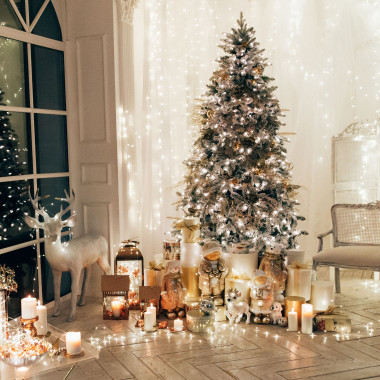 Новогодняя гирлянда нить белый 10м IP20 400-002 белый — Multielectrika